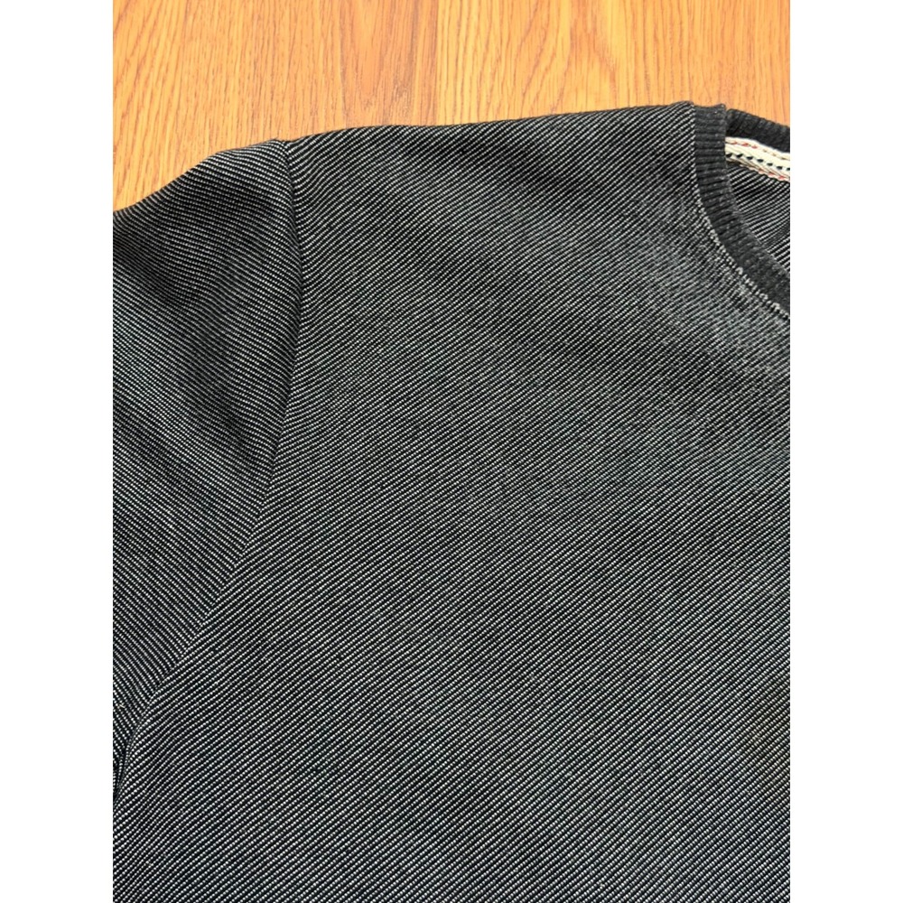 What Crewneck Sweatshirt Mens 3XL Thankful Embroidered Elbow Patch Heavyweight - Picture 11 of 13